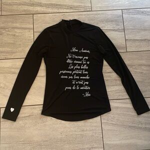 Buffbunny Heart on Your Sleeve Mesh Top Black